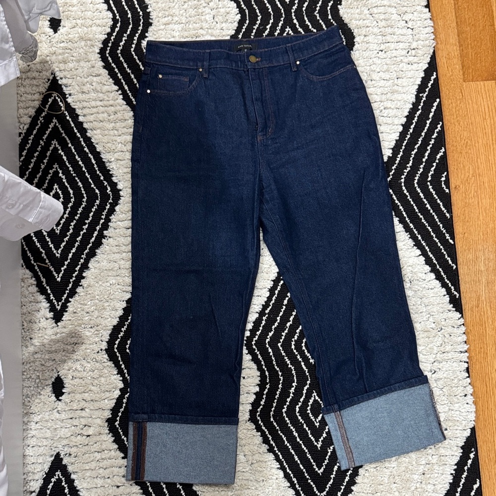 Ann Taylor The Cuffed Straight Jean